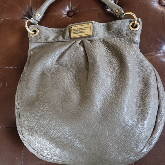 Marc By Marc Jacobs Handbags - Marc By Marc Jacobs brownish grey classic leather Q Hillier hobo handbag/purse